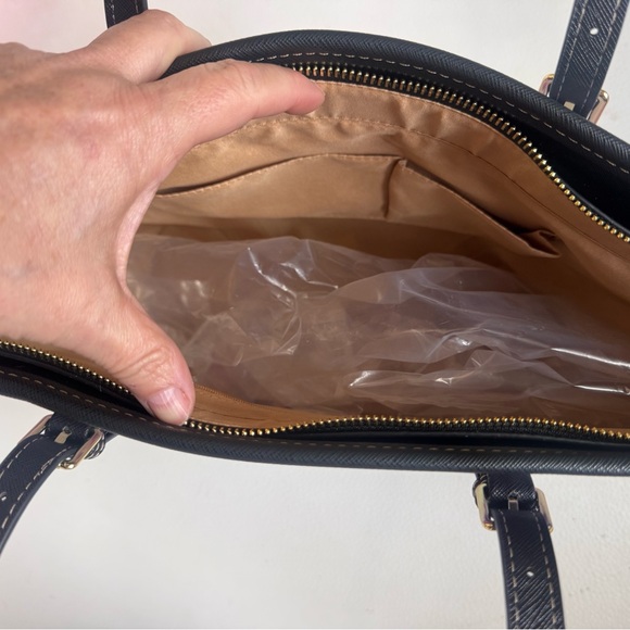 New! Black and Purple Lips Tote Bag with Art Design - Picture 4 of 4